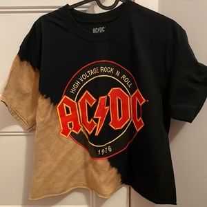 ACDC cropped graphic tee